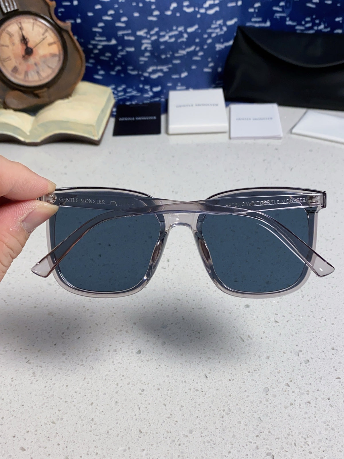 Gentle Monster FIRDA Oversized Blue Lens Sunglasses for Women - detail image 5