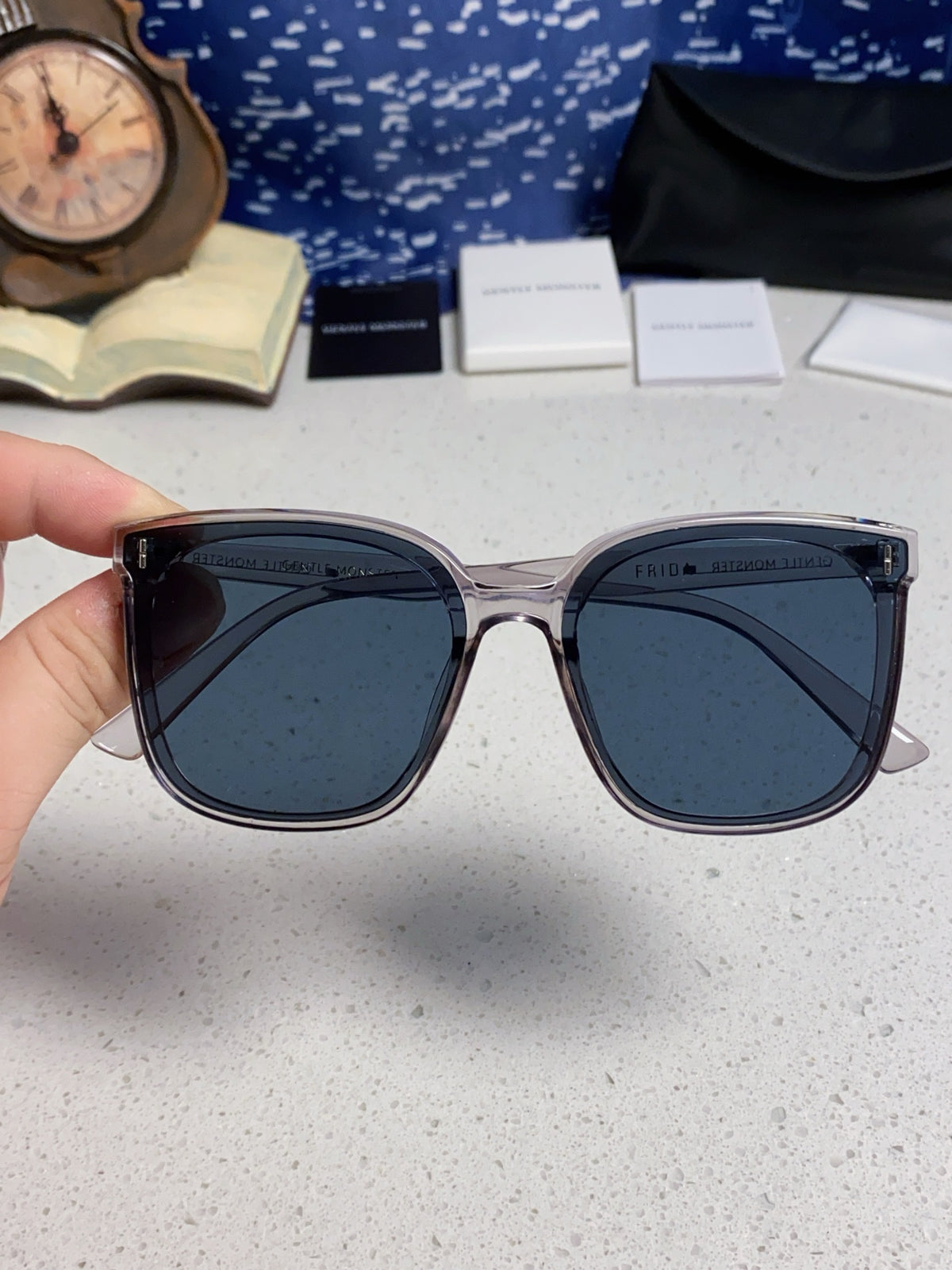 Gentle Monster FIRDA Oversized Blue Lens Sunglasses for Women - detail image 4