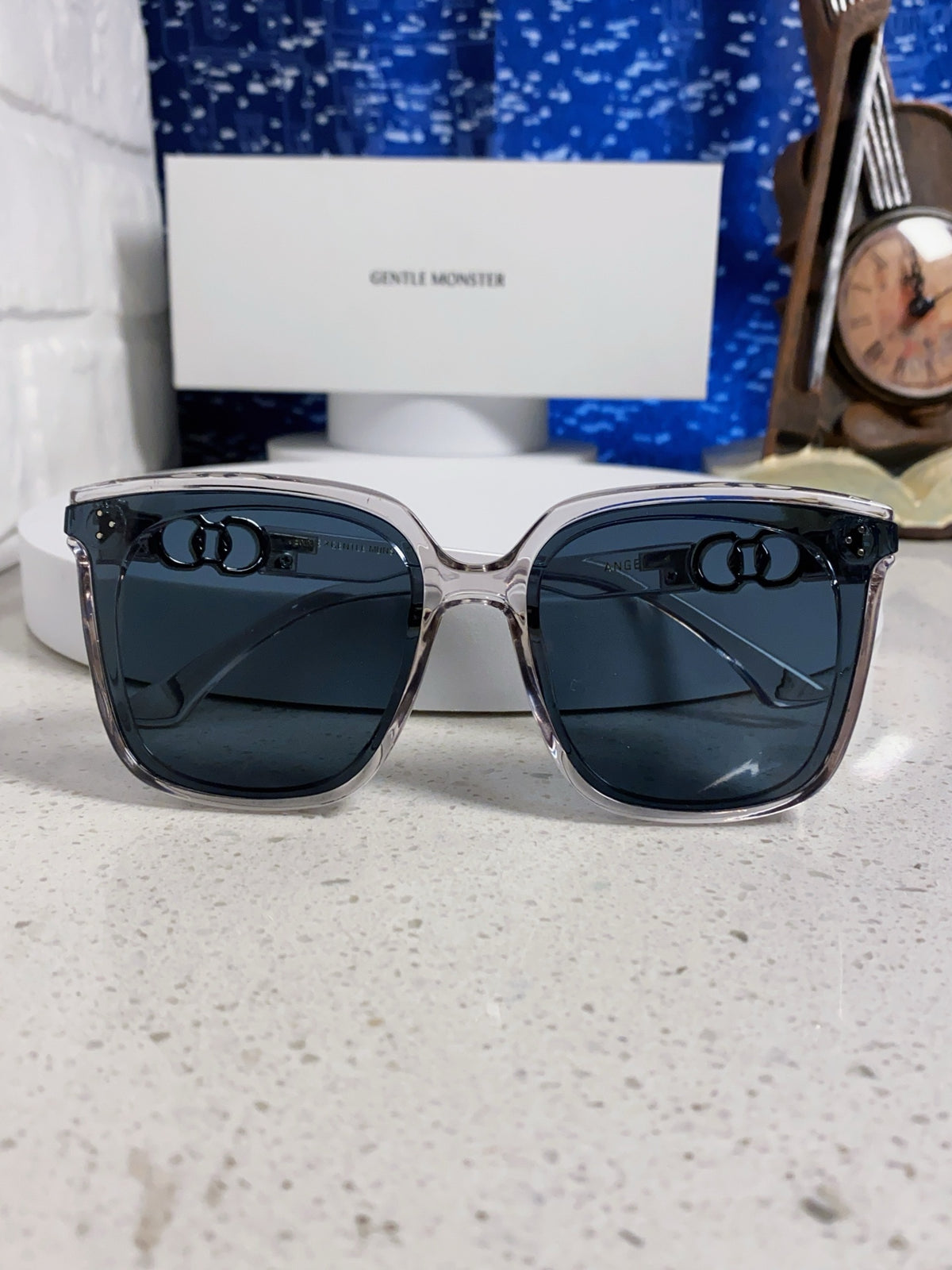 Gentle Monster ANGEL Oversized Blue Lens Sunglasses for Women - detail image 9