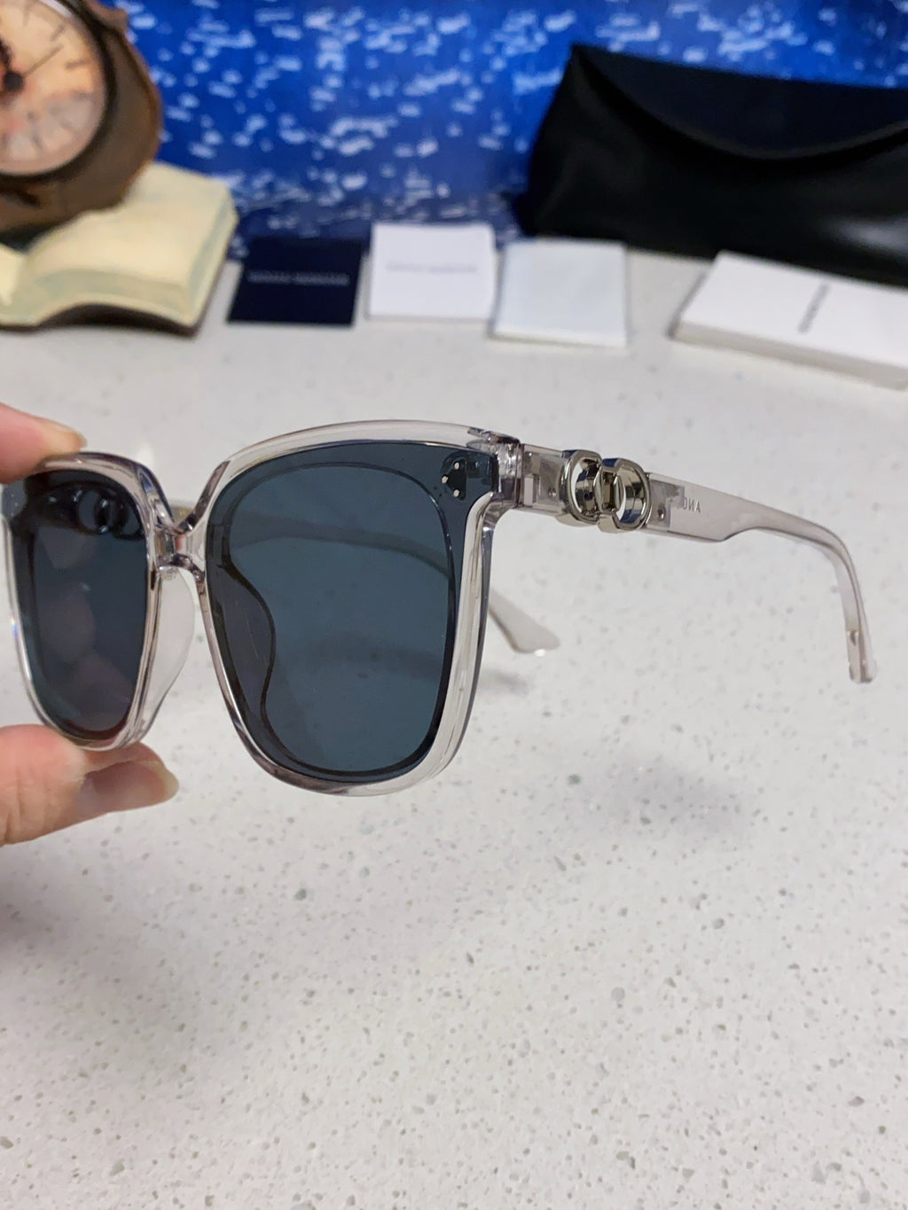 Gentle Monster ANGEL Oversized Blue Lens Sunglasses for Women - detail image 6