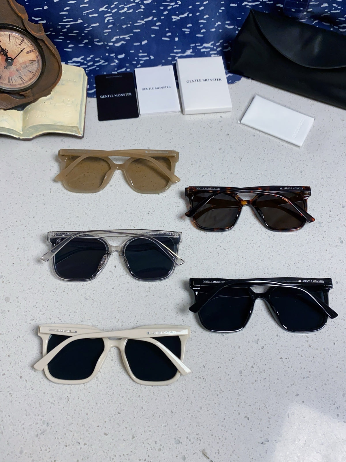 Gentle Monster SAL Acetate Square Black Lens Sunglasses for Men & Wom - 432939 - detail image 11