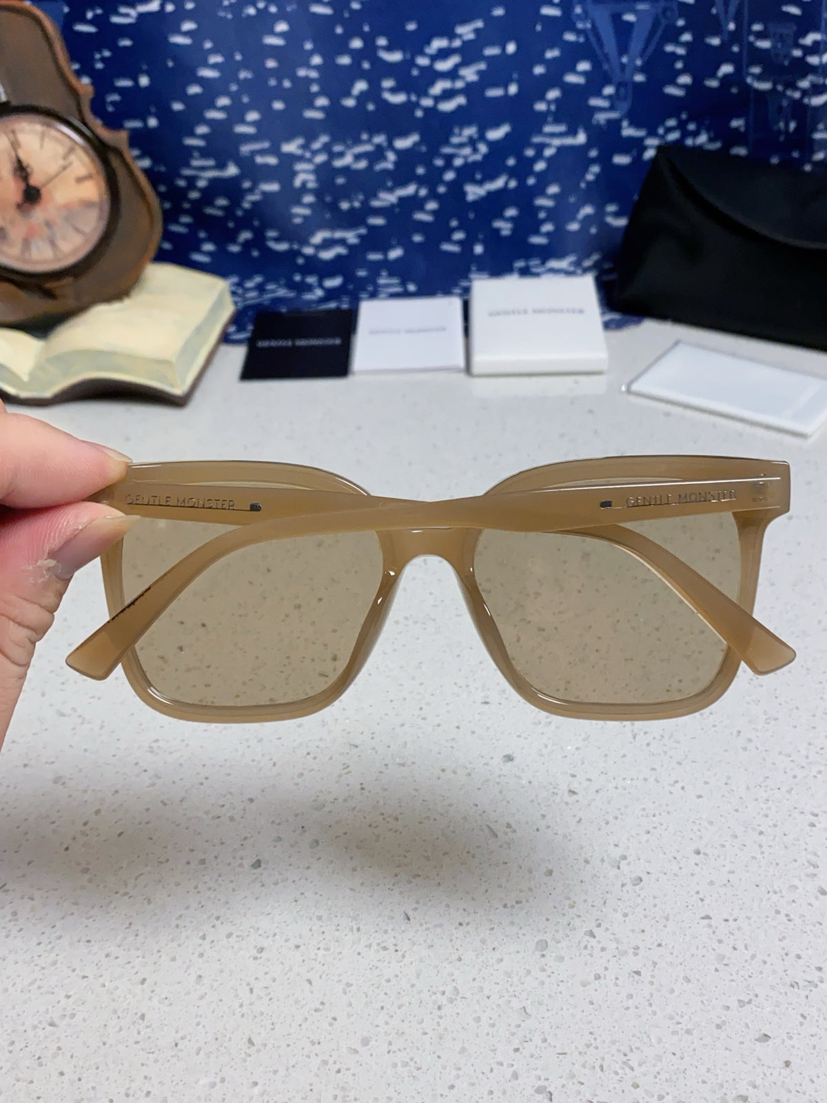 Gentle Monster SAL Acetate Square Gray Lens Sunglasses for Men & Wome - 432938 - detail image 5