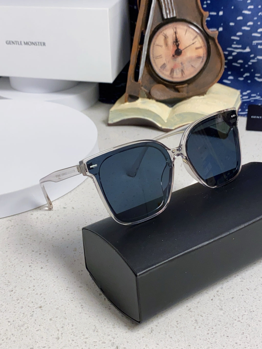 Gentle Monster SAL Acetate Square Black Lens Sunglasses for Men & Wom - 432939 - detail image 10