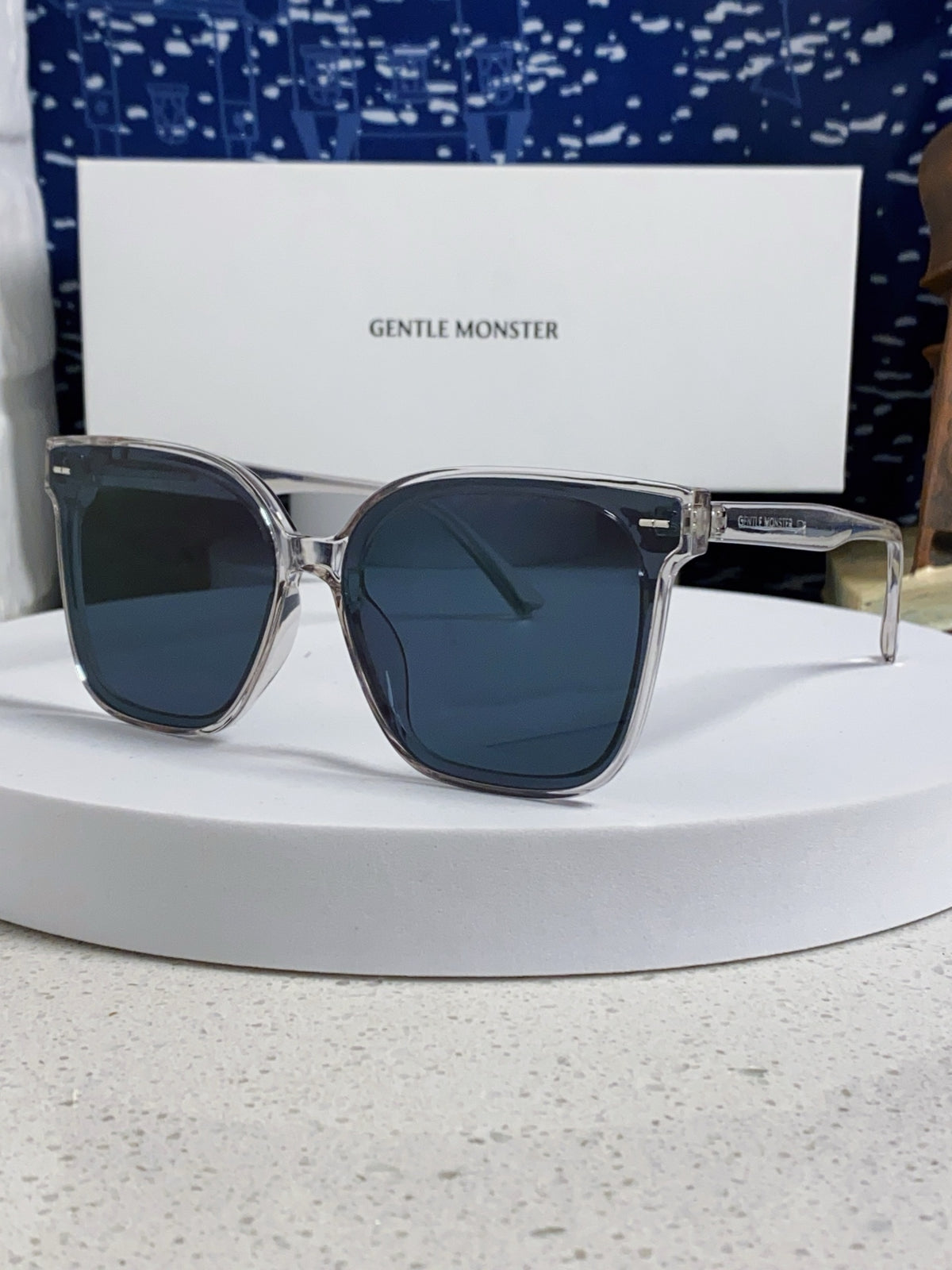 Gentle Monster SAL Acetate Square Black Lens Sunglasses for Men & Wom - 432939
