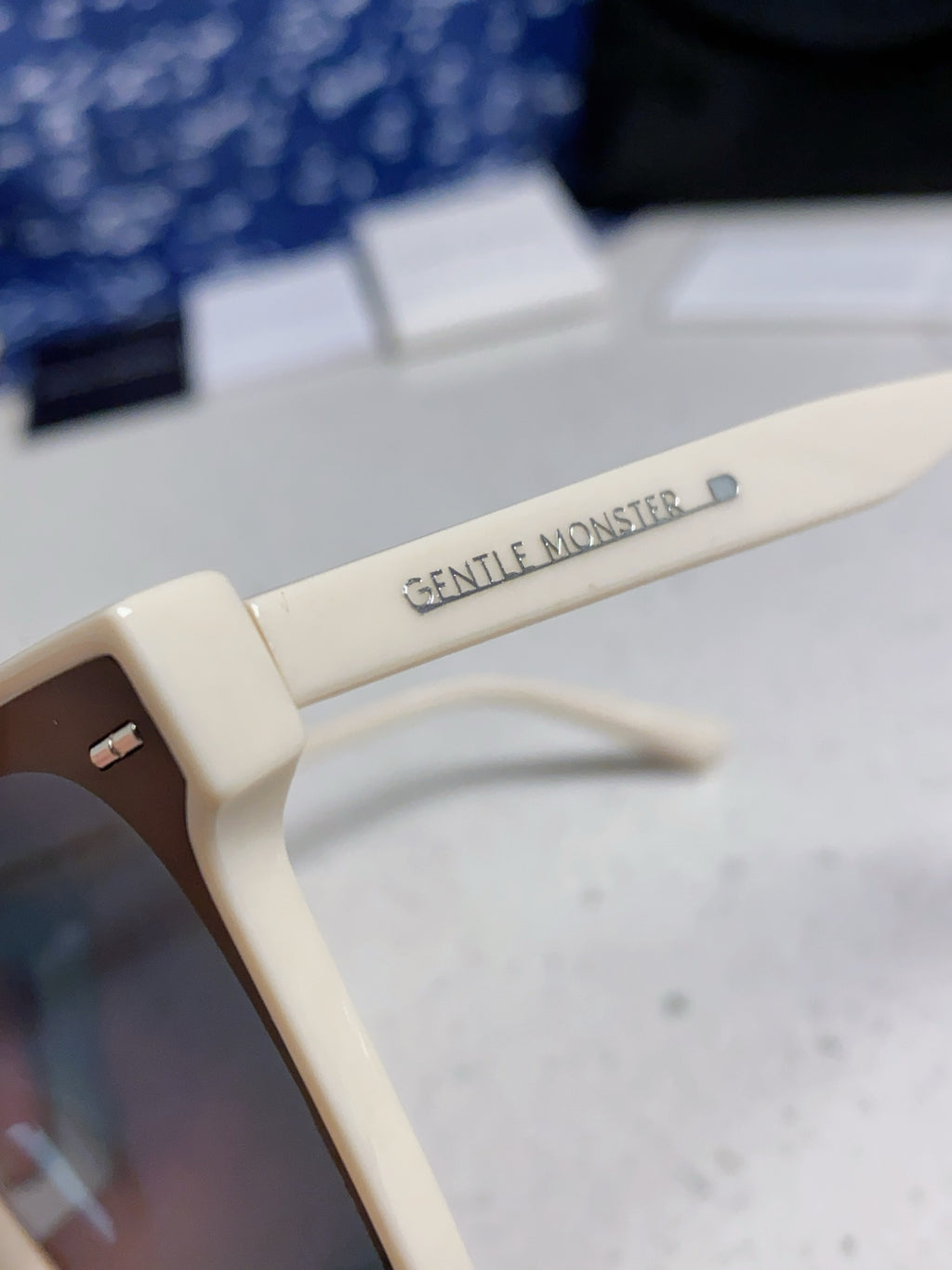 Gentle Monster SAL Acetate Square Blue Lens Sunglasses for Men & Wome - 488008 - detail image 7
