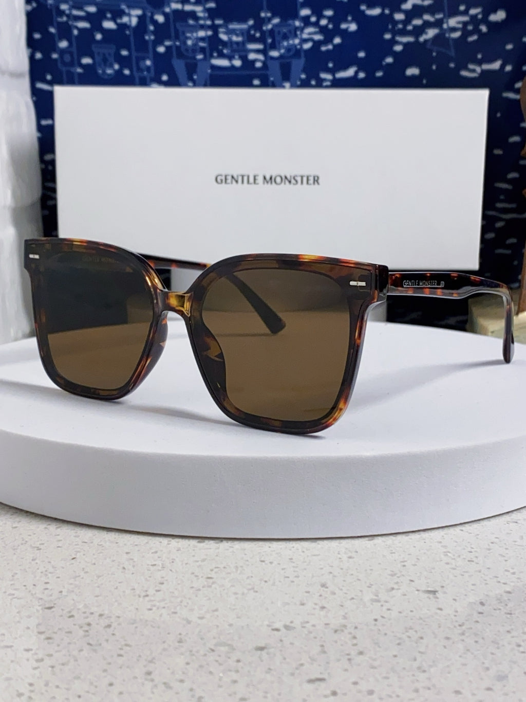 Gentle Monster SAL Acetate Square Black Lens Sunglasses for Men & Women