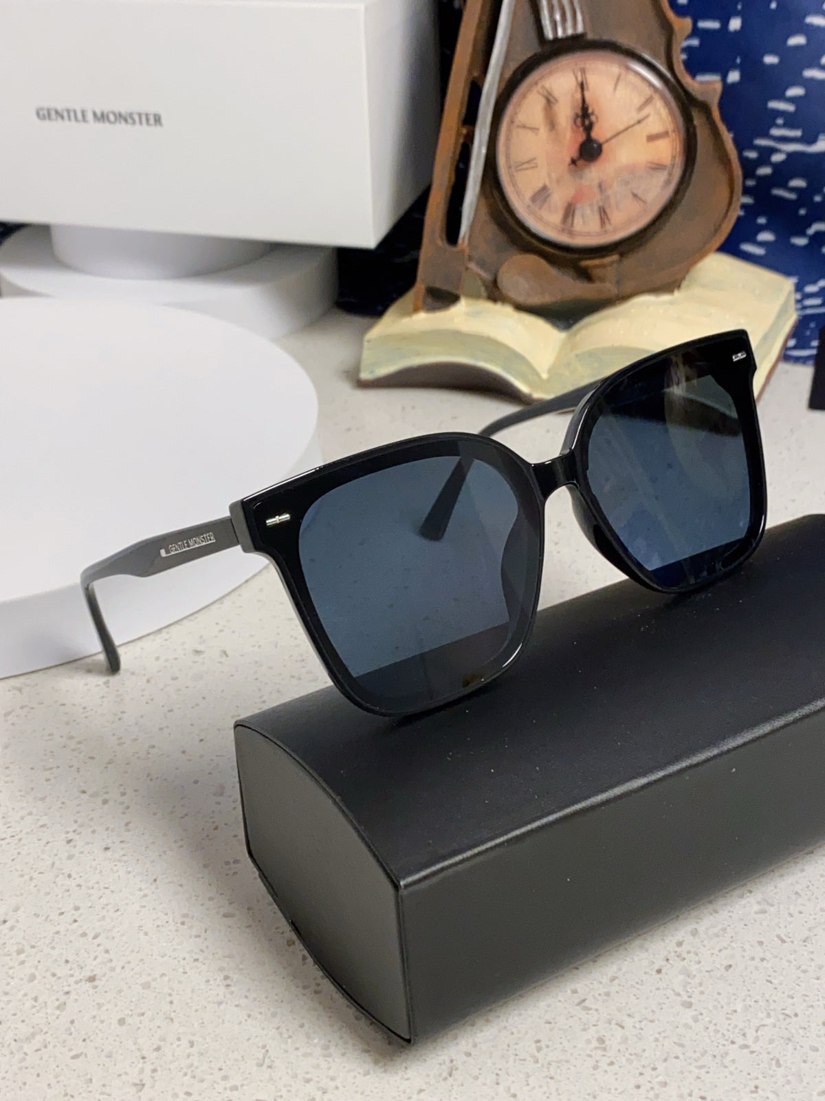Gentle Monster SAL Acetate Square Blue Lens Sunglasses for Men & Women - detail image 10