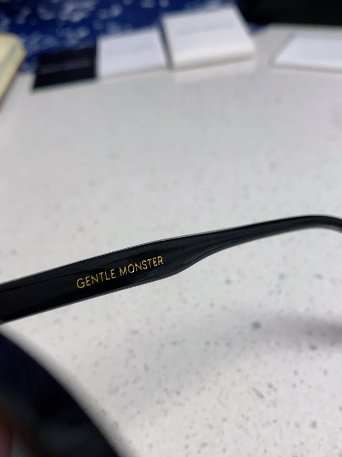 Gentle Monster SAL Acetate Square Blue Lens Sunglasses for Men & Women - detail image 8