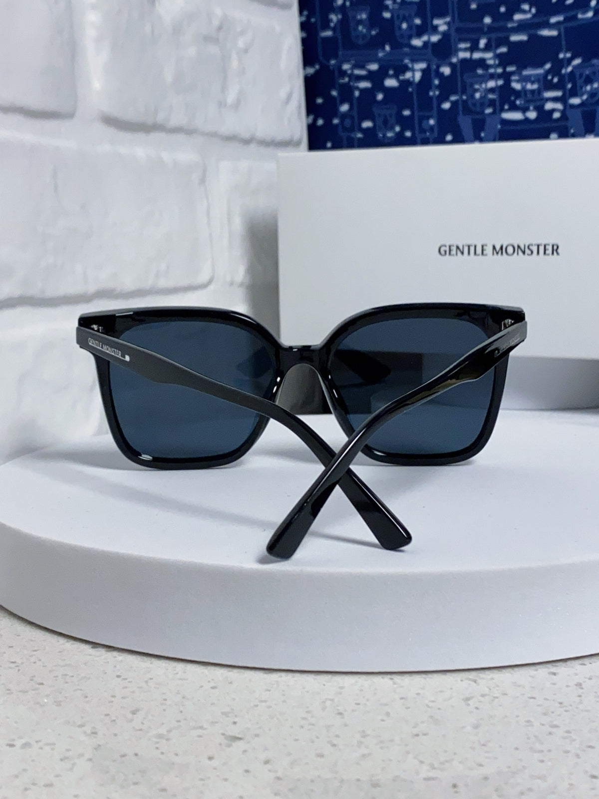 Gentle Monster SAL Acetate Square Blue Lens Sunglasses for Men & Women - detail image 3