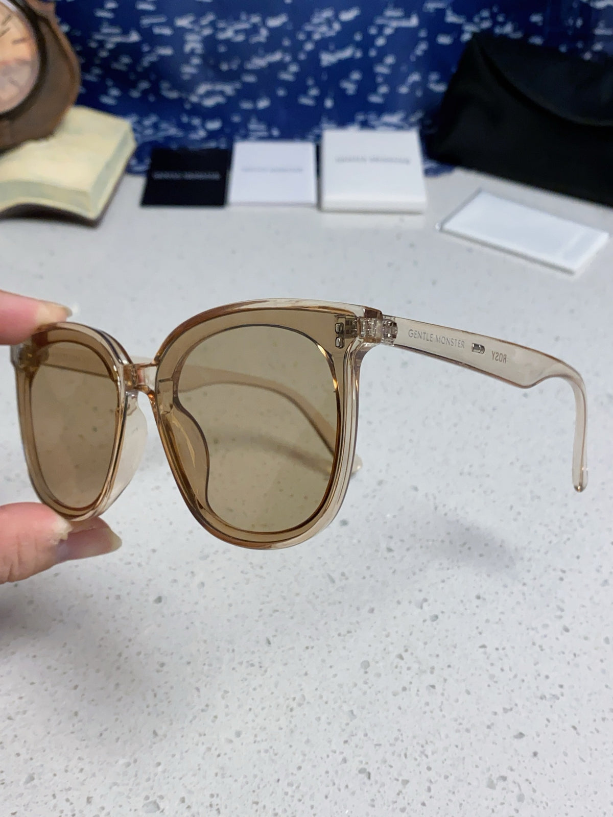 Gentle Monster ROSY Square Gray Lens Sunglasses for Men & Women - 432947 - detail image 6