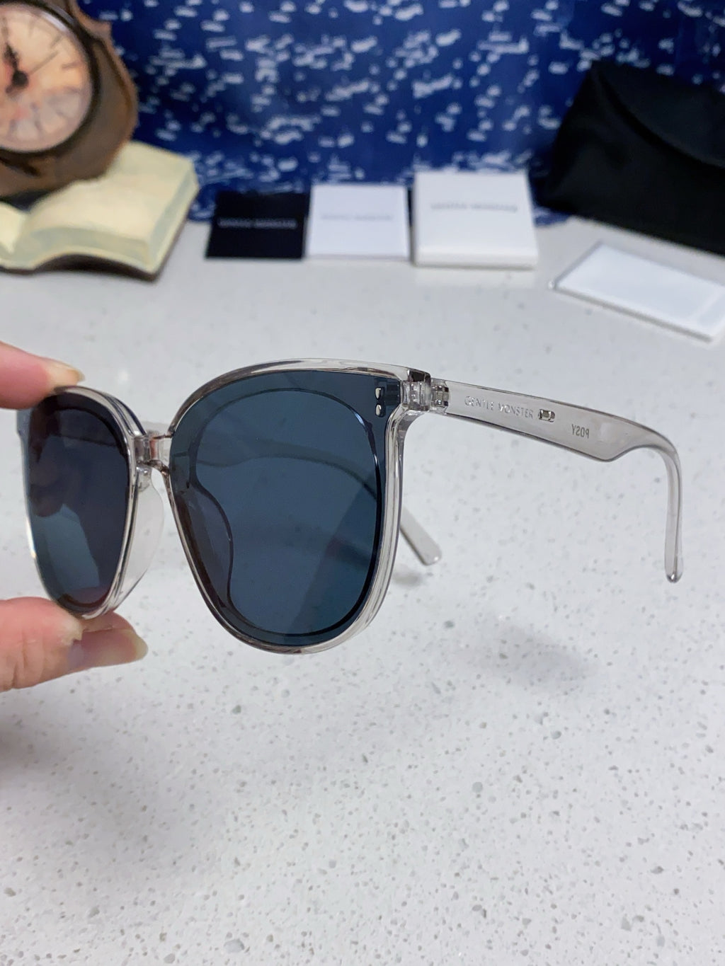 Gentle Monster ROSY Square Blue Lens Sunglasses for Men & Women - 432948 - detail image 6
