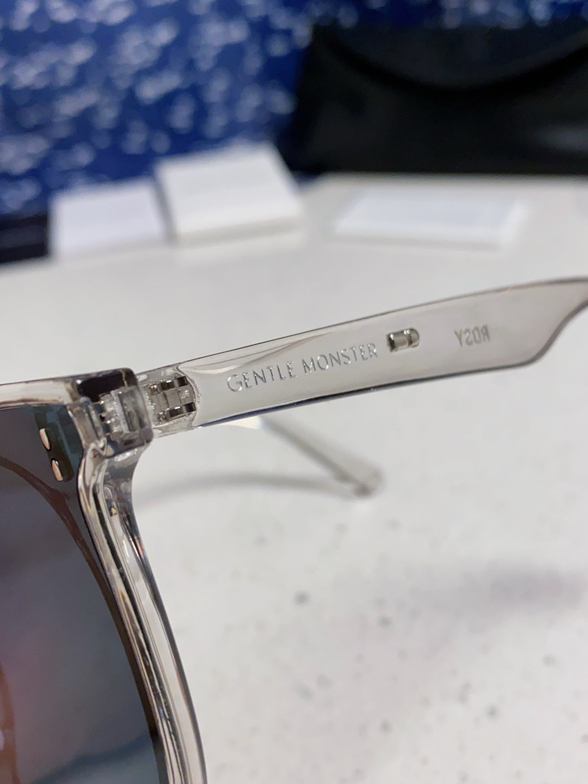 Gentle Monster ROSY Square Blue Lens Sunglasses for Men & Women - 488030 - detail image 7