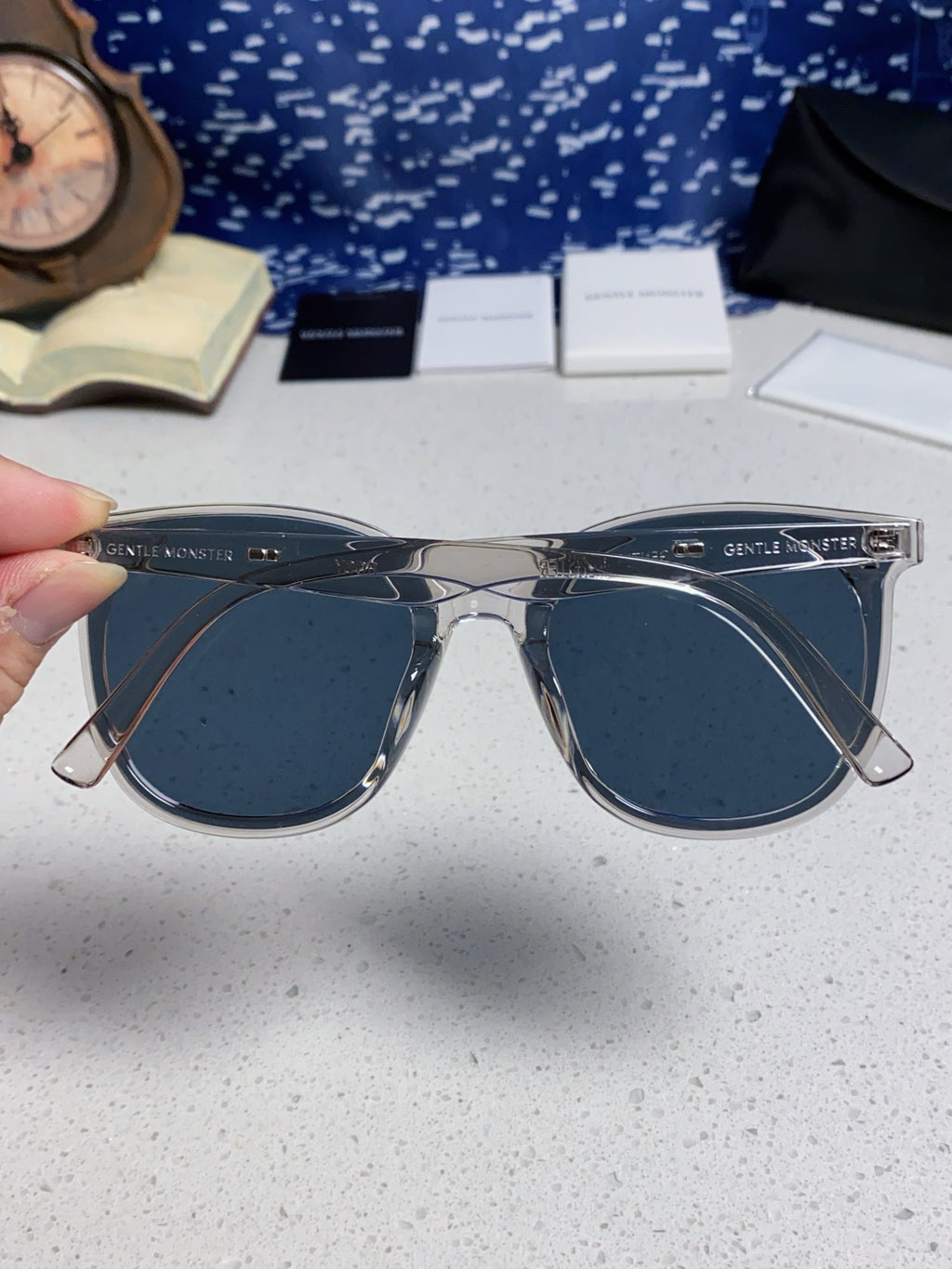 Gentle Monster ROSY Square Blue Lens Sunglasses for Men & Women - 432948 - detail image 5