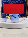 Saint Laurent Lightweight Rimless Blue Lens Sunglasses for Men & Women