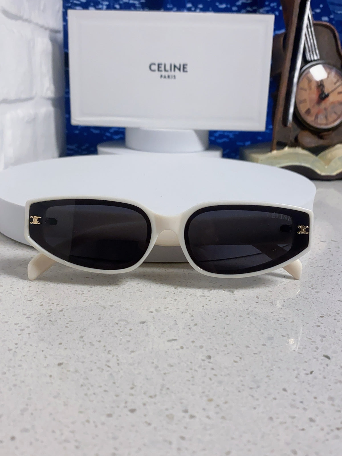 Celine Cat-Eye Gray Lens Sunglasses for Men & Women - 432026 - detail image 8