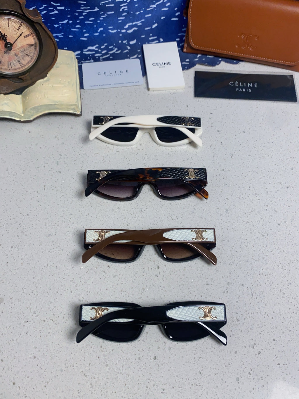 Celine Cat-Eye Silver Lens Sunglasses for Men & Women - 415600 - detail image 11