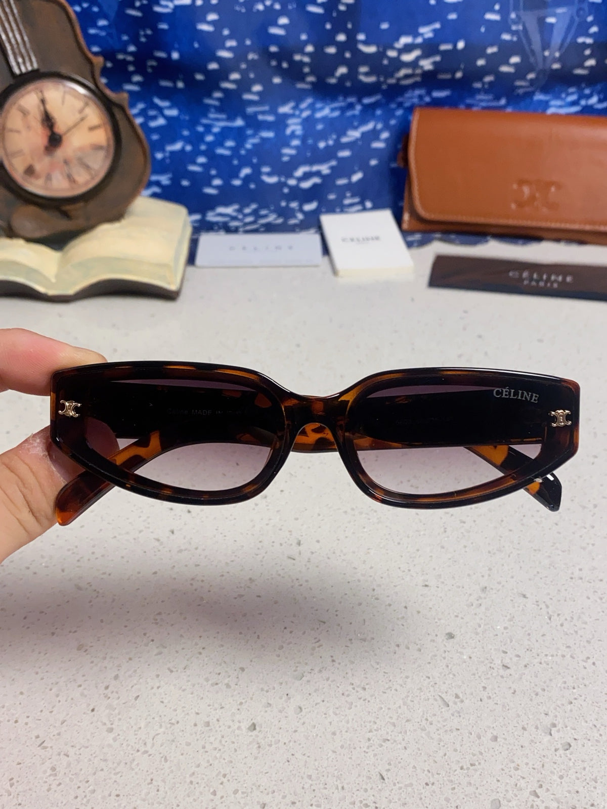 Celine Cat-Eye Gray Lens Sunglasses for Men & Women - 415598 - detail image 4