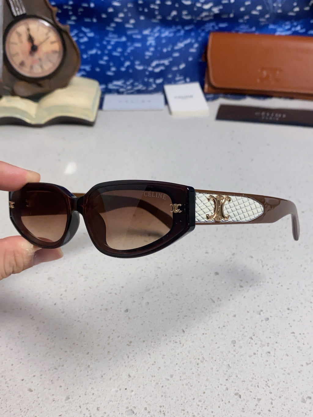 Celine Cat-Eye Red Lens Sunglasses for Men & Women - 867149 - detail image 6