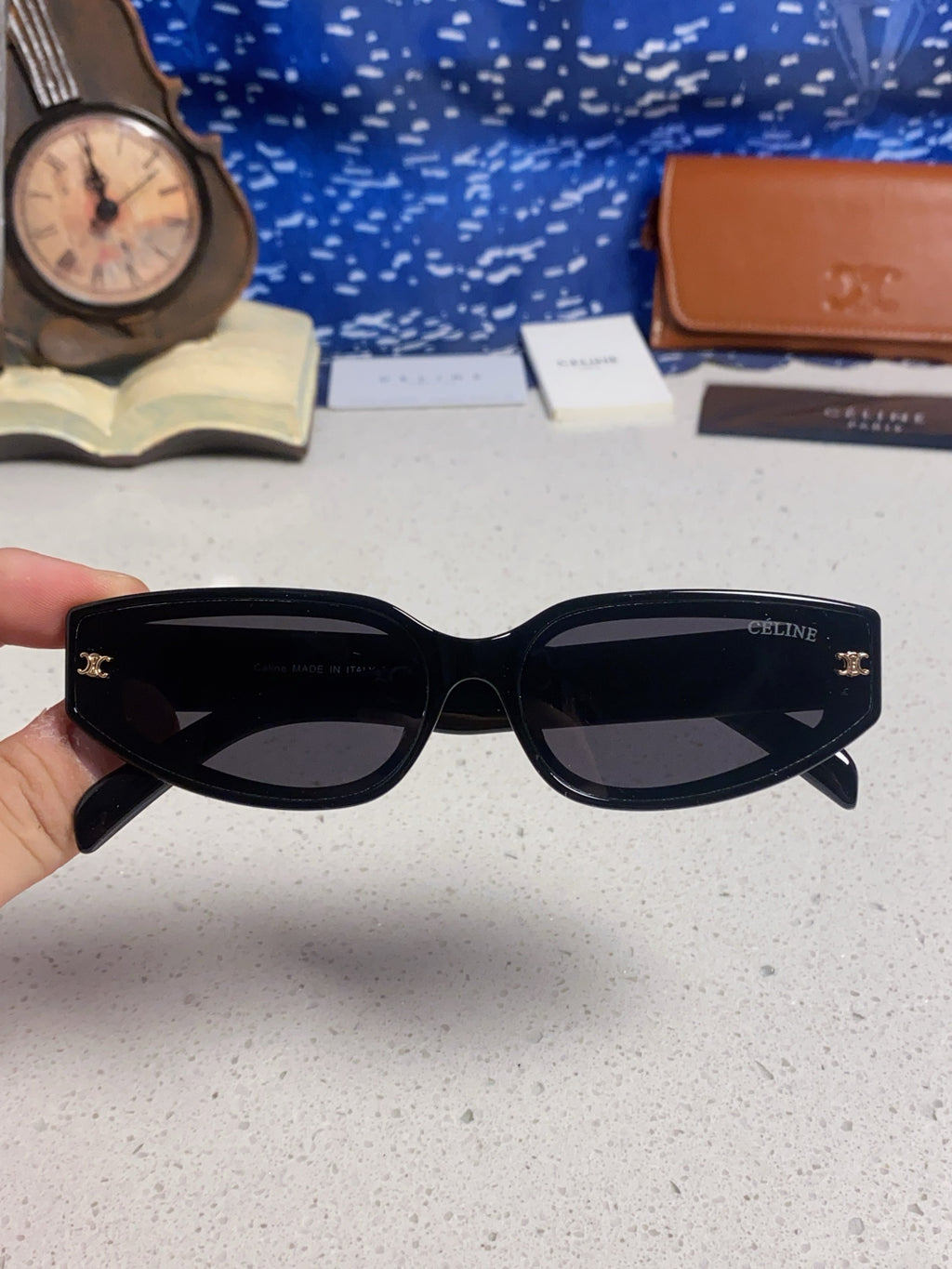 Celine Cat-Eye Silver Lens Sunglasses for Men & Women - 415618 - detail image 4