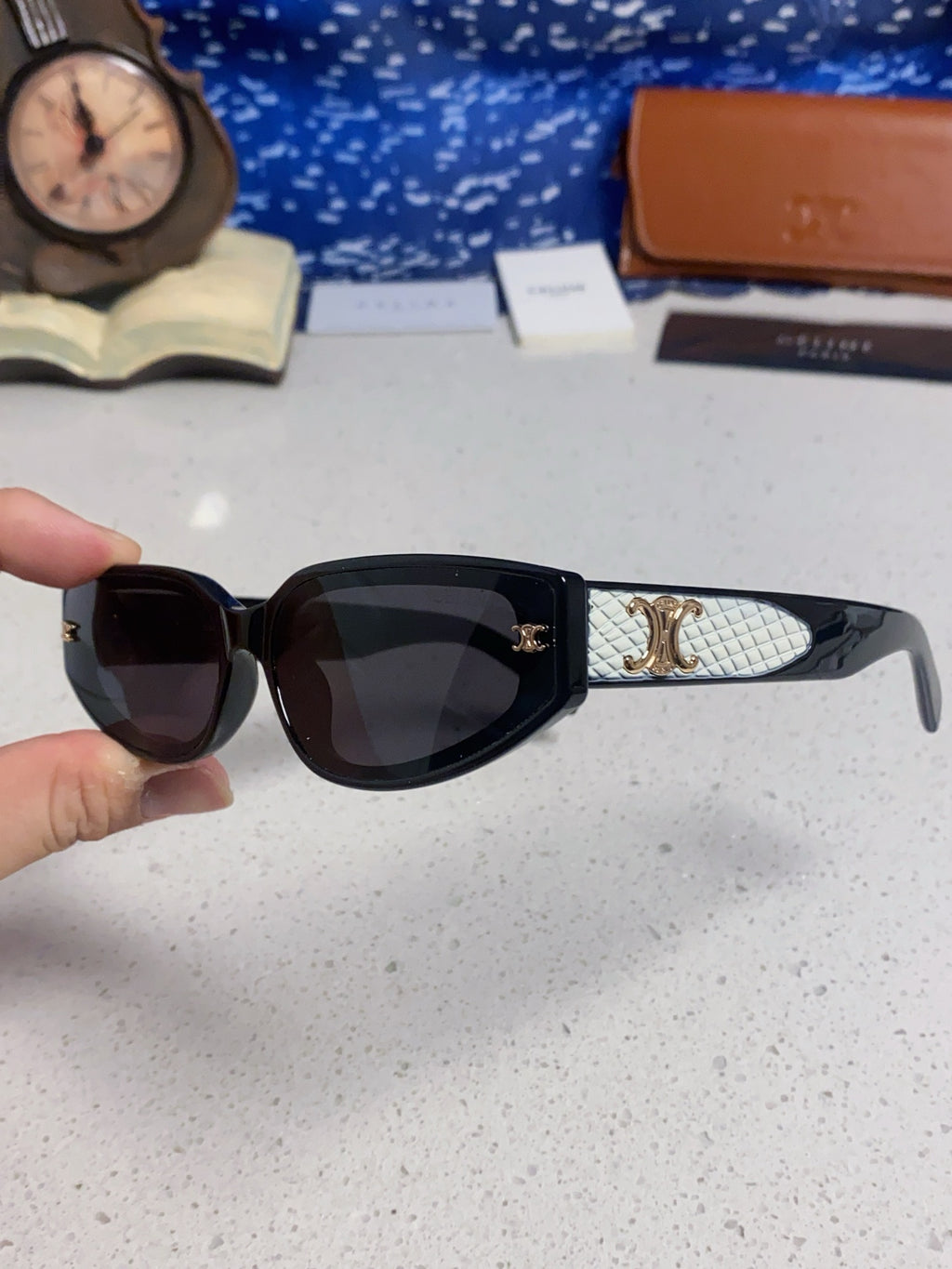 Celine Cat-Eye Silver Lens Sunglasses for Men & Women - 432029 - detail image 6