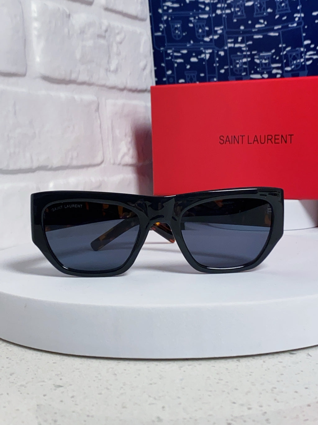 Saint Laurent SL740 Square Gold Lens Sunglasses for Women - detail image 3