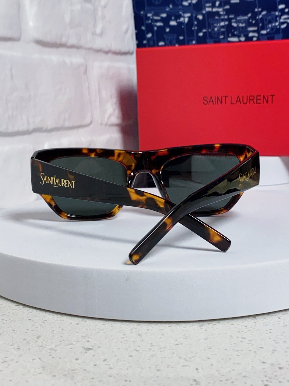 Saint Laurent SL740 Square Black Lens Sunglasses for Women - 465457 - detail image 3