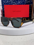 Saint Laurent SL740 Square Black Lens Sunglasses for Women - 465457