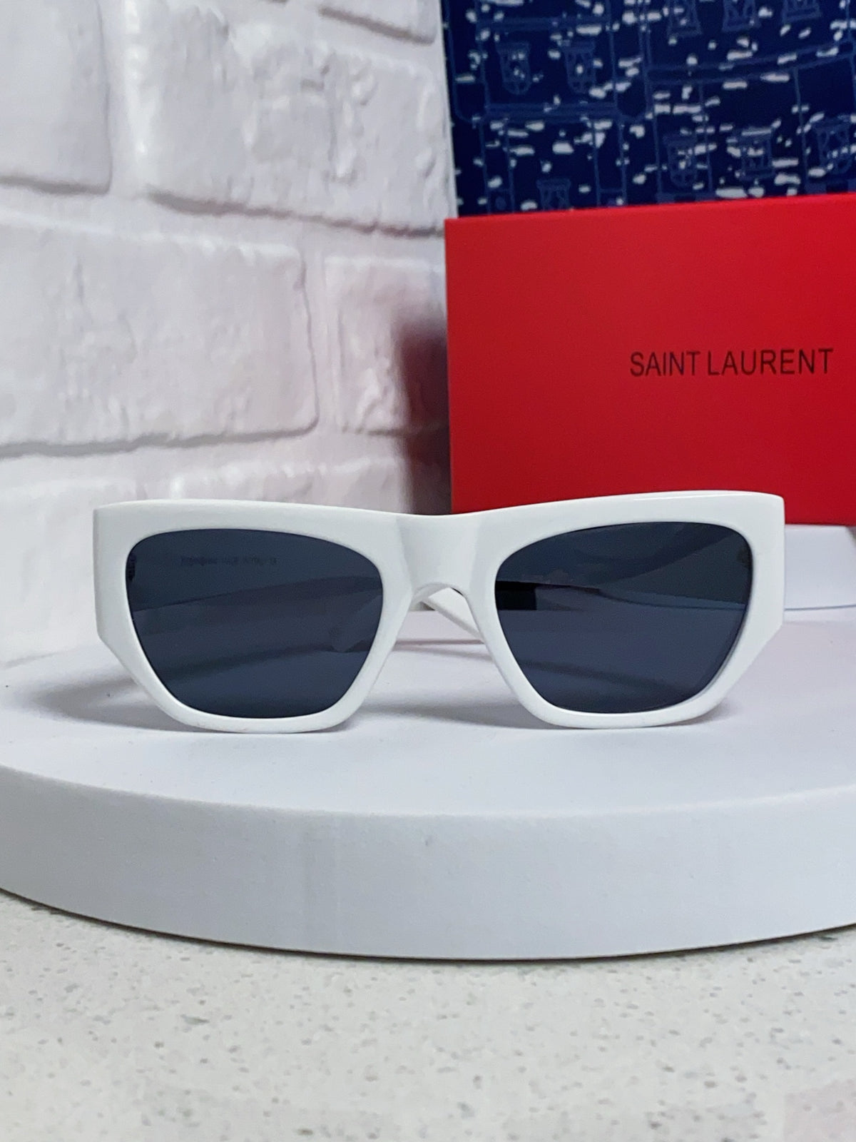 Saint Laurent SL740 Square Blue Lens Sunglasses for Women