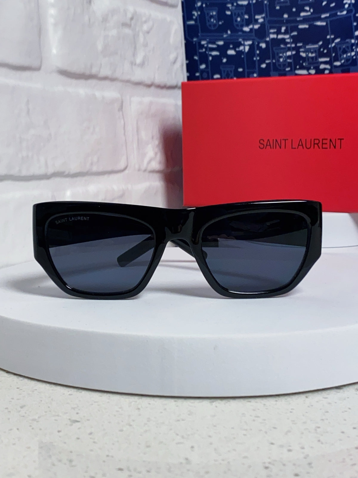 Saint Laurent SL740 Square Black Lens Sunglasses for Women - detail image 2