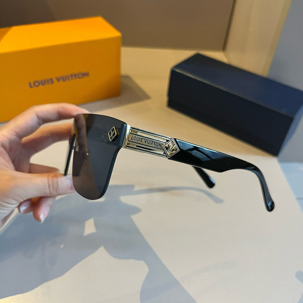 Louis Vuitton Metal Aviator Gold Lens Sunglasses for Men & Women - 464675 - detail image 6