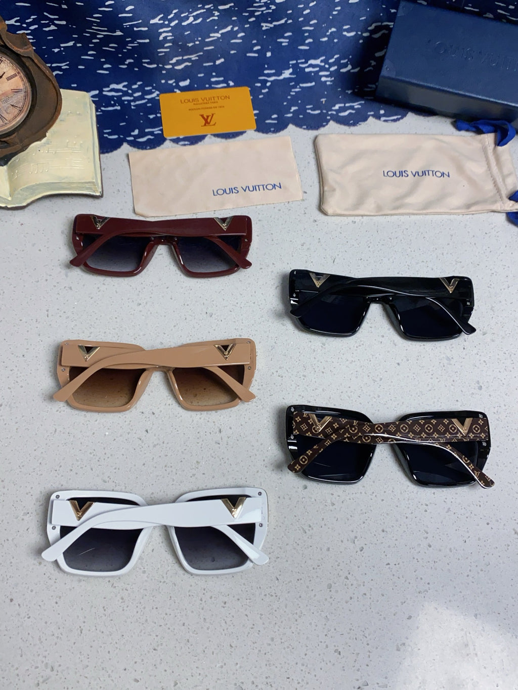 Louis Vuitton Fashion Blue Lens Sunglasses for Women - 486218 - detail image 11
