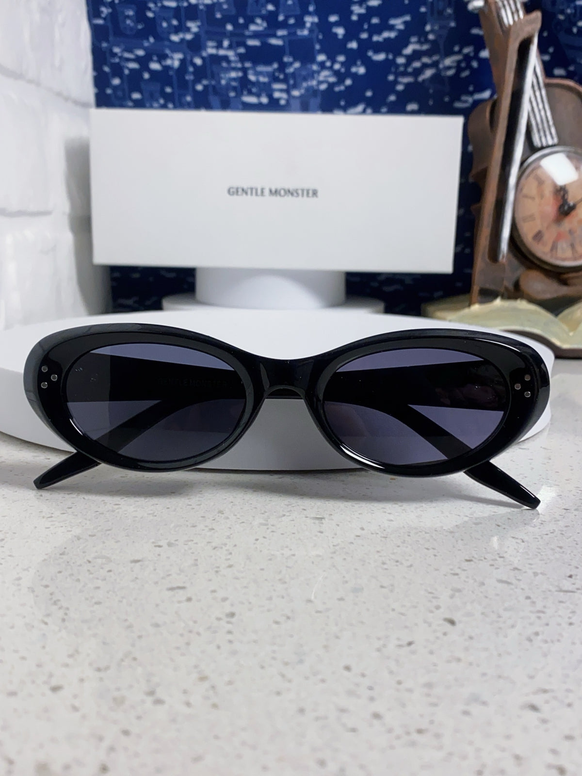 Gentle Monster COCOA Oval Black Lens Sunglasses for Men & Women - detail image 10