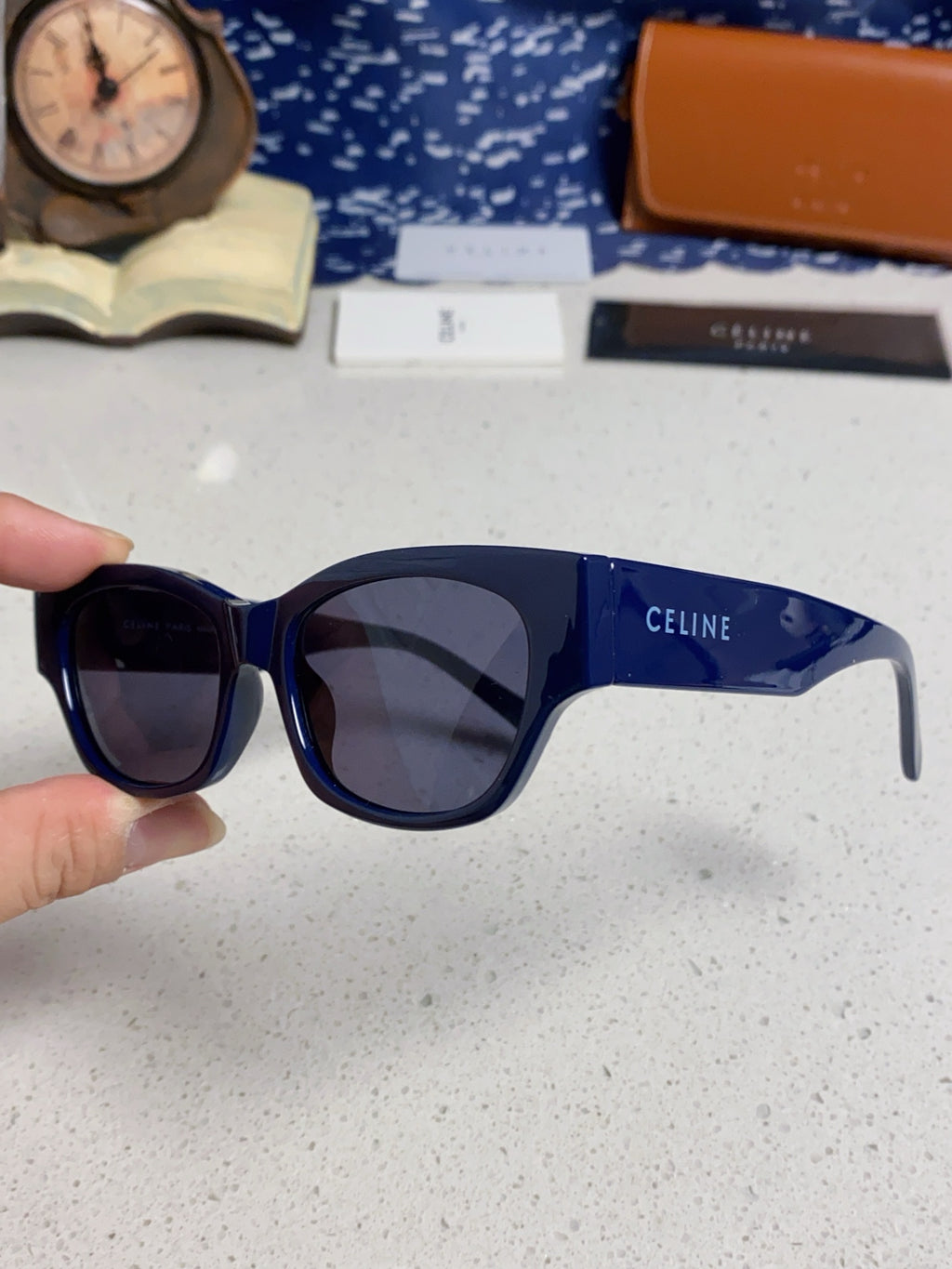 Celine Fashion Blue Lens Sunglasses for Men & Women - detail image 6