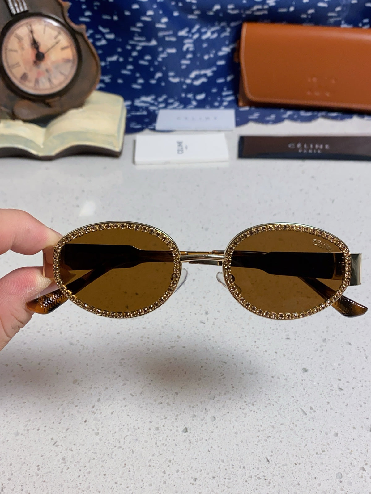 Celine Round Brown Lens Sunglasses for Men & Women - 431993 - detail image 4