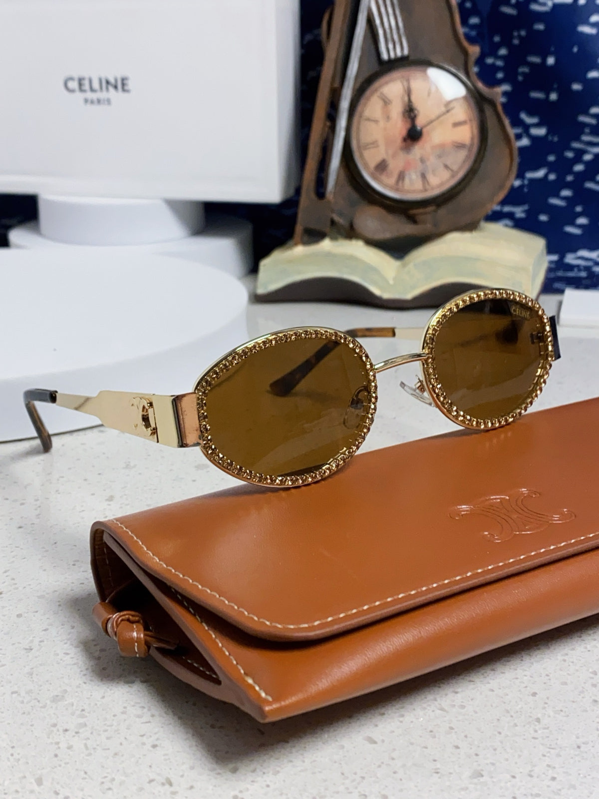 Celine Round Brown Lens Sunglasses for Men & Women - 431993 - detail image 10