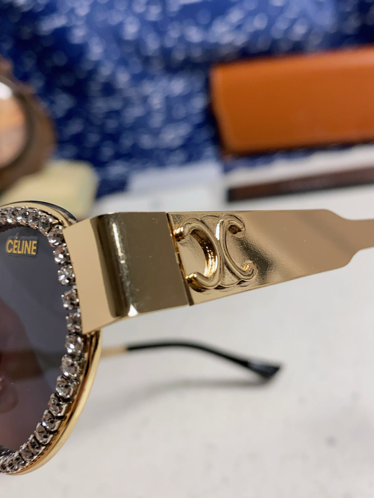 Celine Round Blue Lens Sunglasses for Men & Women - 358290 - detail image 7