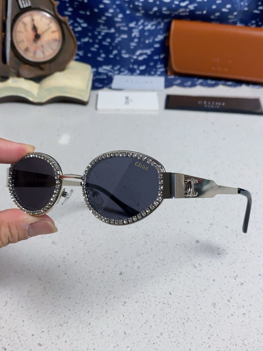 Celine Round Silver Lens Sunglasses for Men & Women - 358291 - detail image 6