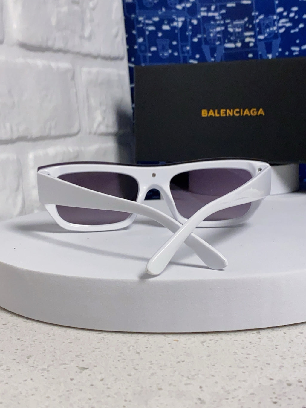 Balenciaga Browline Silver Lens Sunglasses for Men & Women - 358646 - detail image 3