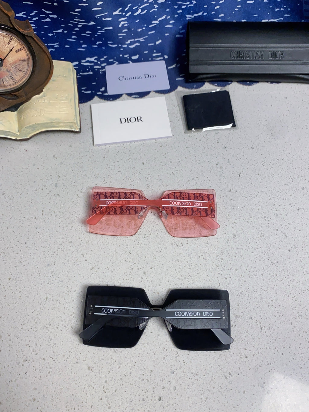 Dior Lightweight Rimless Red Lens Sunglasses for Men - 358159 - detail image 10