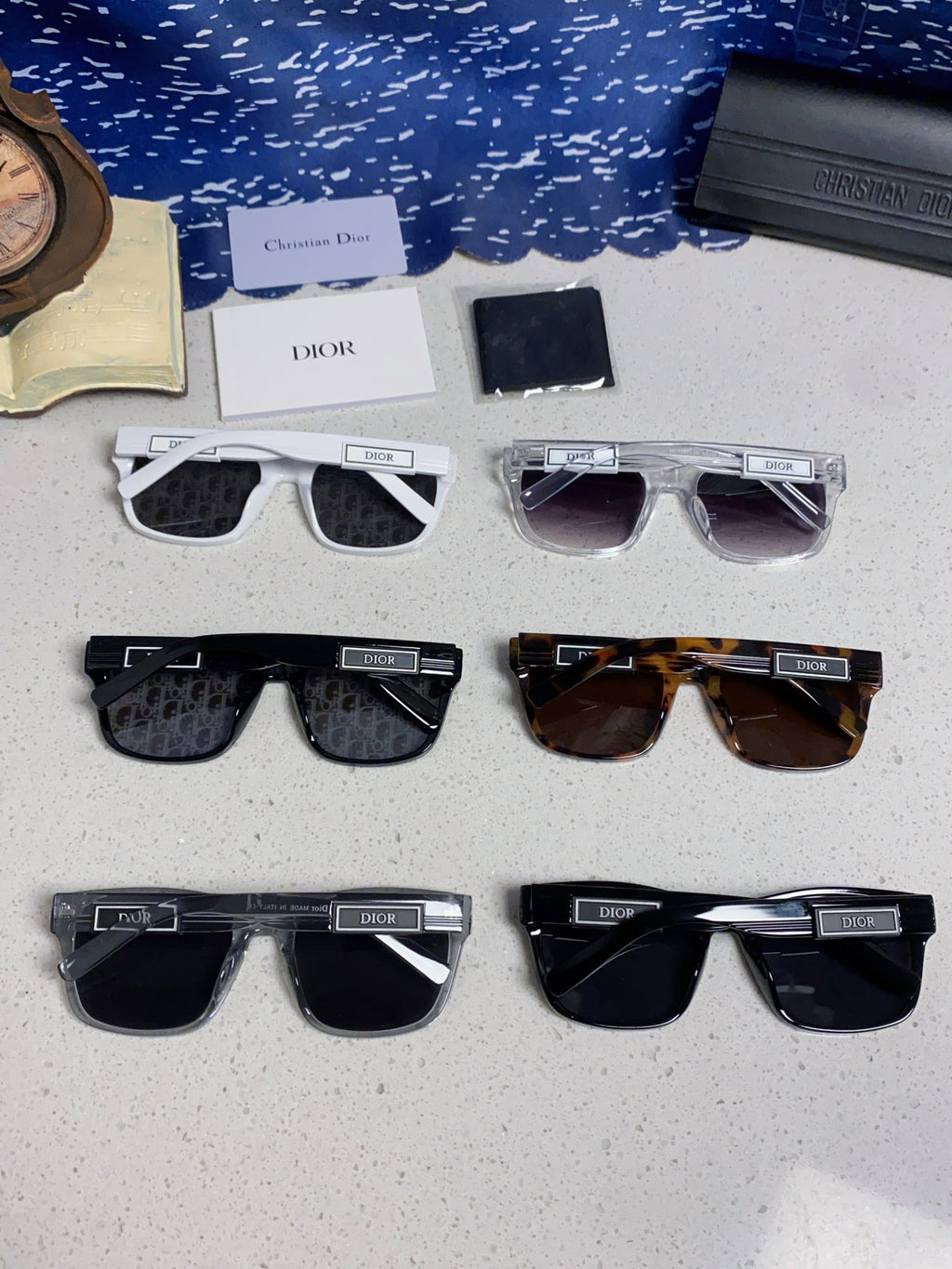 Dior Acetate Square Brown Lens Sunglasses for Men & Women - detail image 11