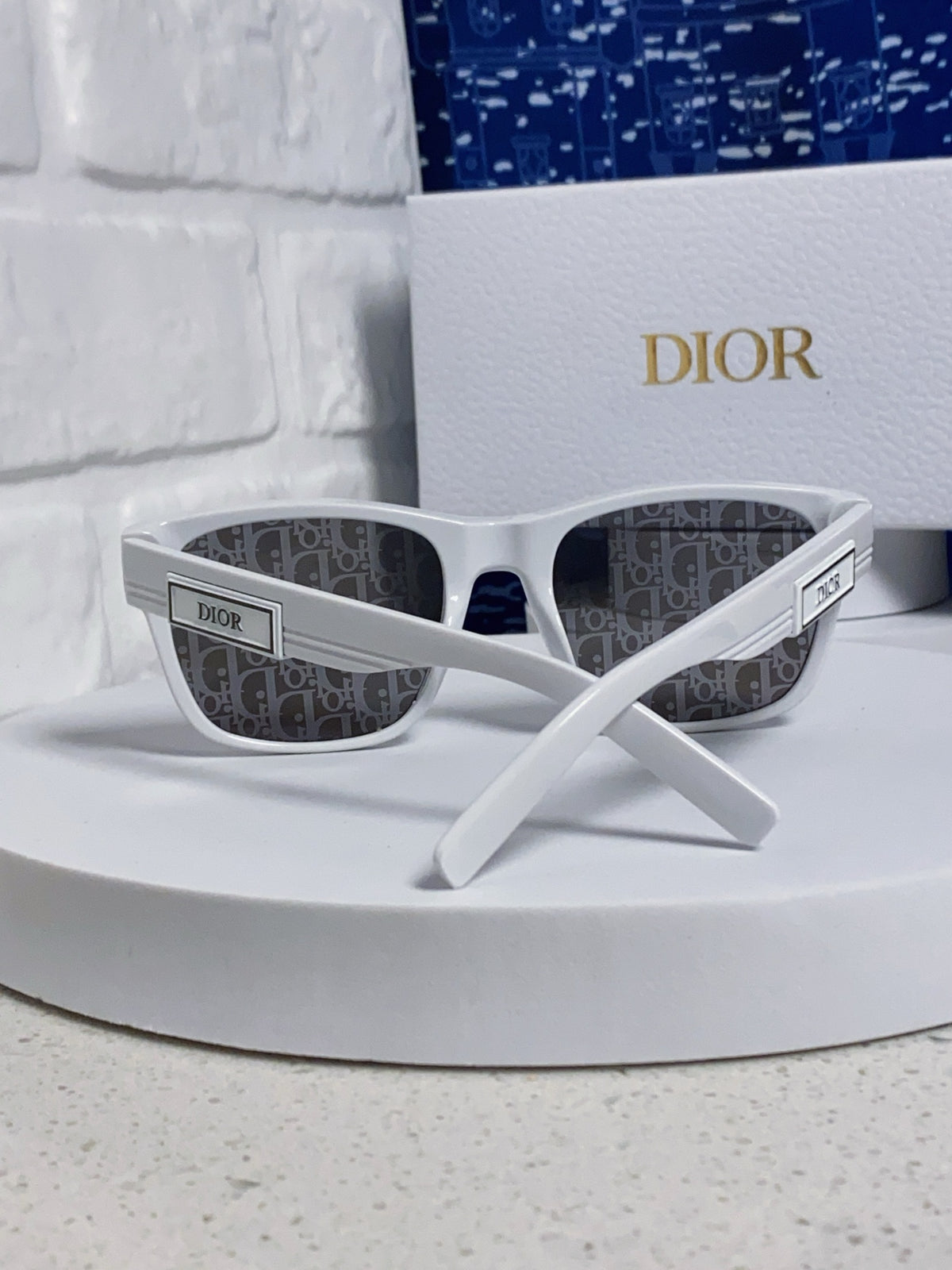 Dior Acetate Square Gray Lens Sunglasses for Men & Women - 358193 - detail image 2