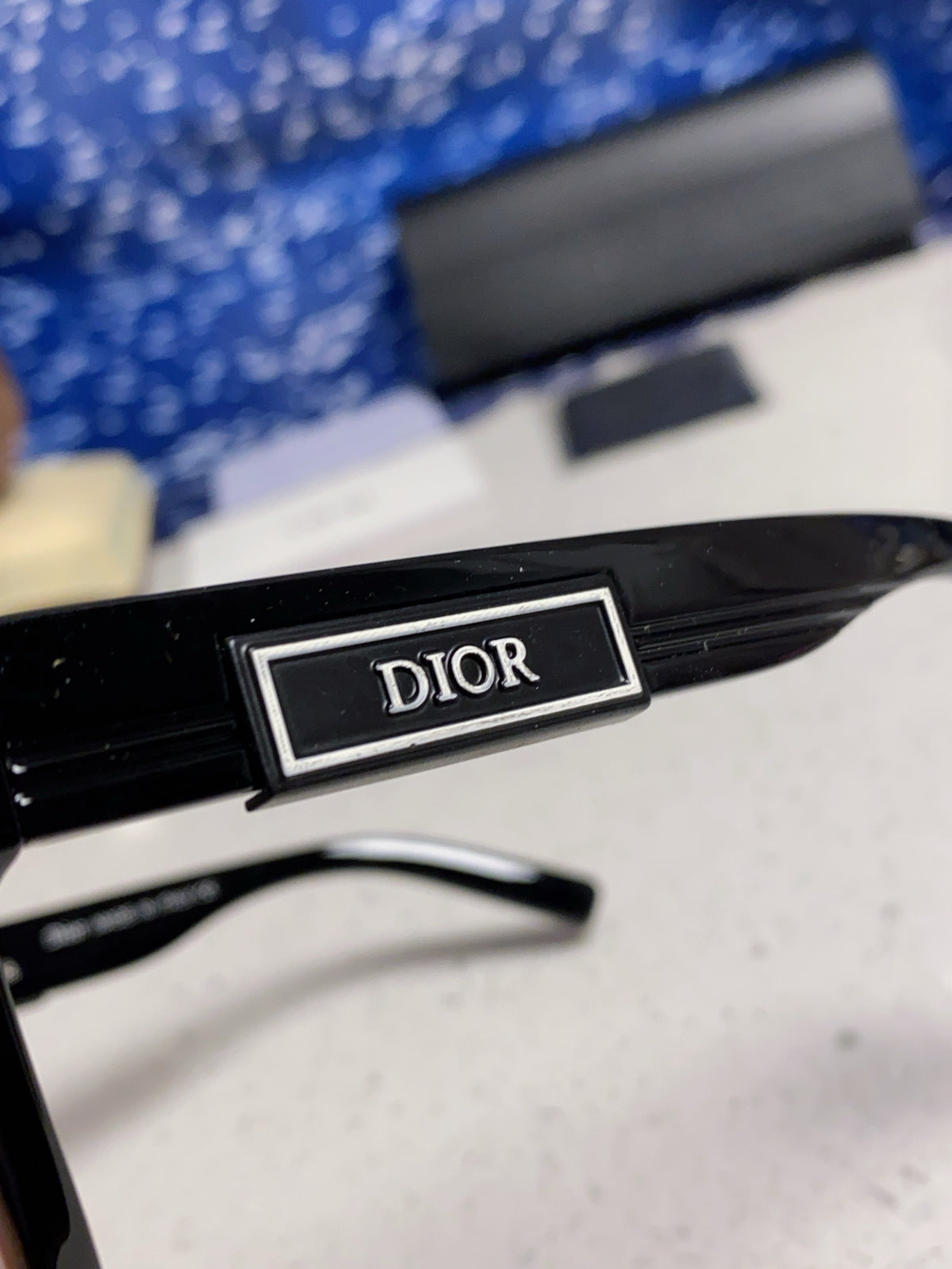 Dior Acetate Square Black Lens Sunglasses for Men & Women - 358194 - detail image 8