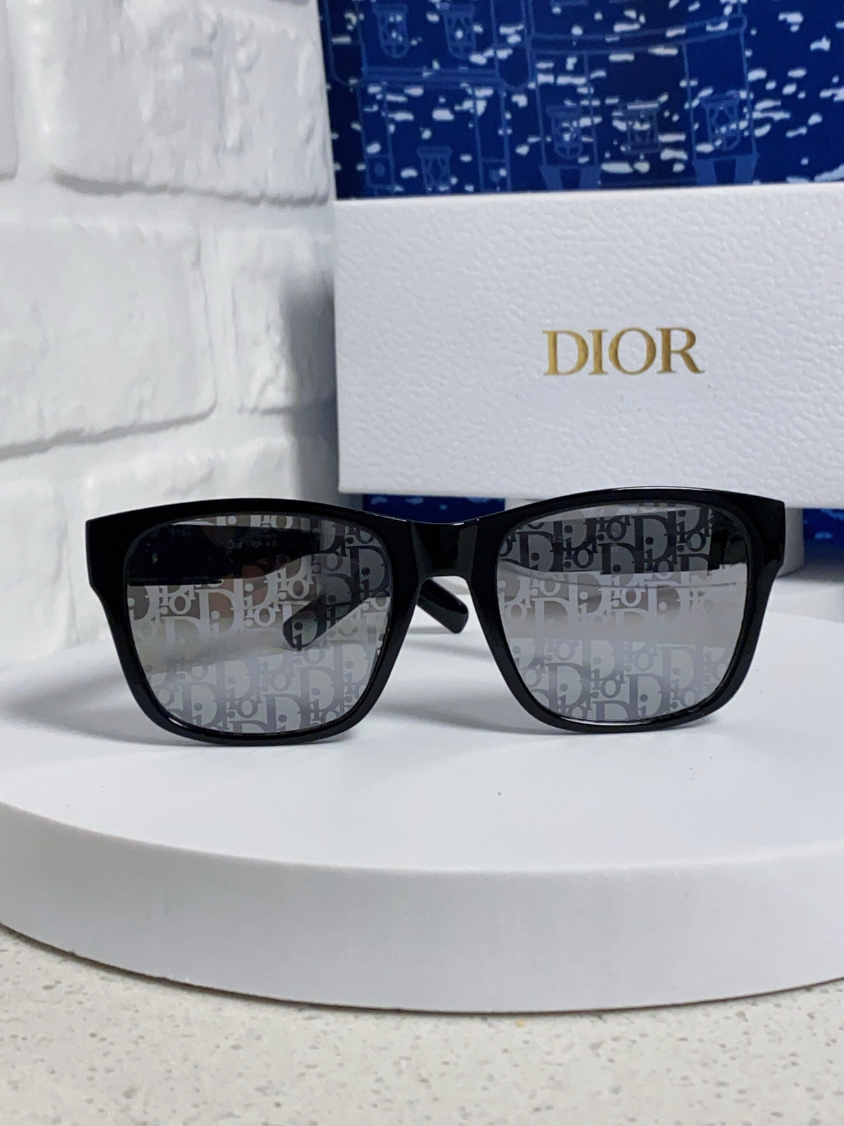 Dior Acetate Square Black Lens Sunglasses for Men & Women - 358194 - detail image 3