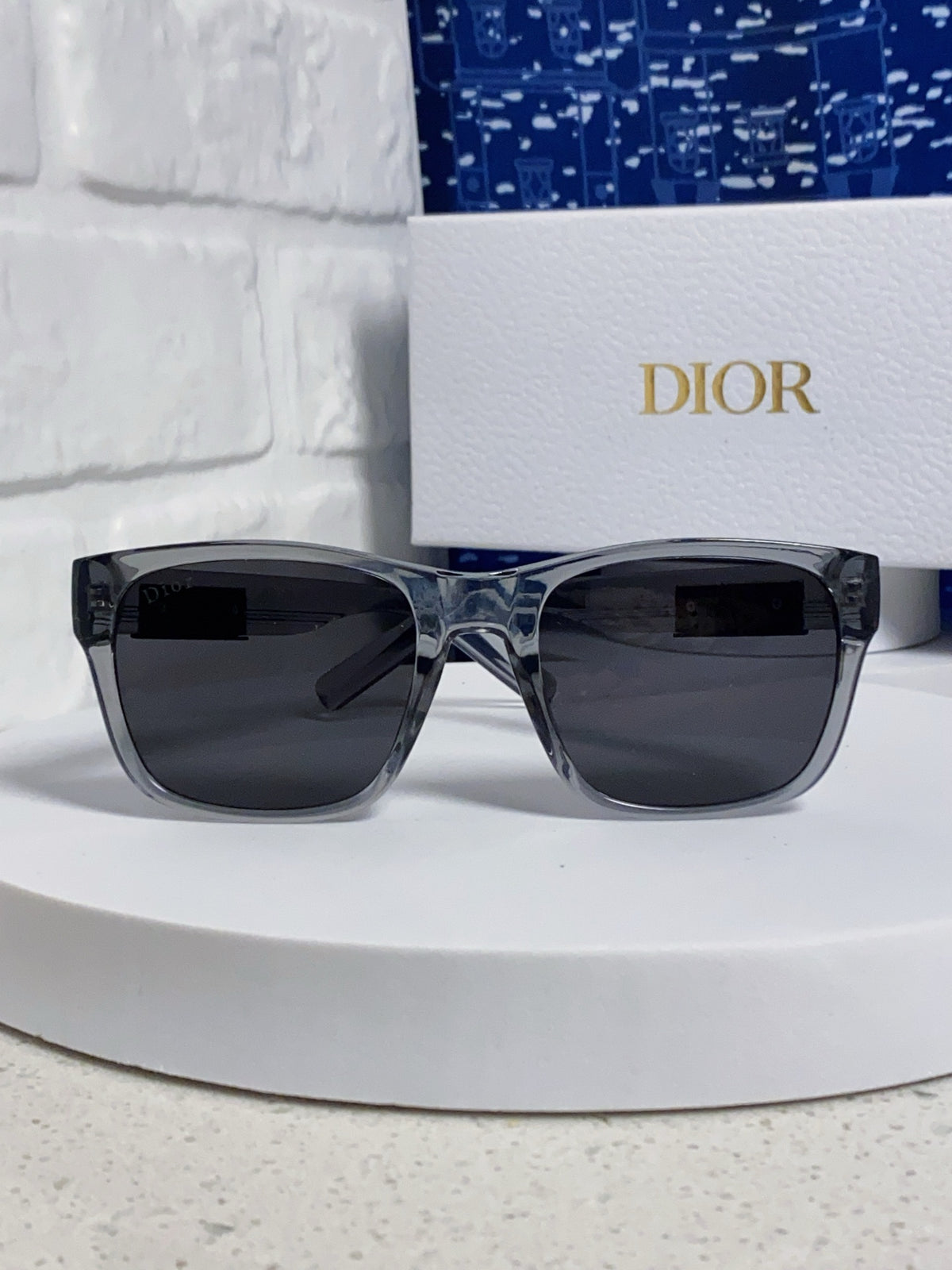 Dior Acetate Square Gray Lens Sunglasses for Men & Women - 486735 - detail image 2