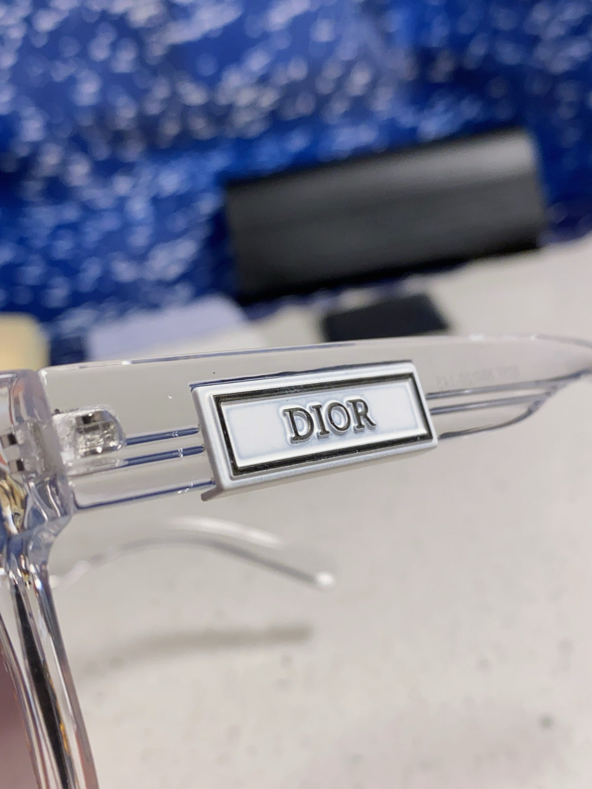 Dior Acetate Square Gray Lens Sunglasses for Men & Women - 358196 - detail image 7