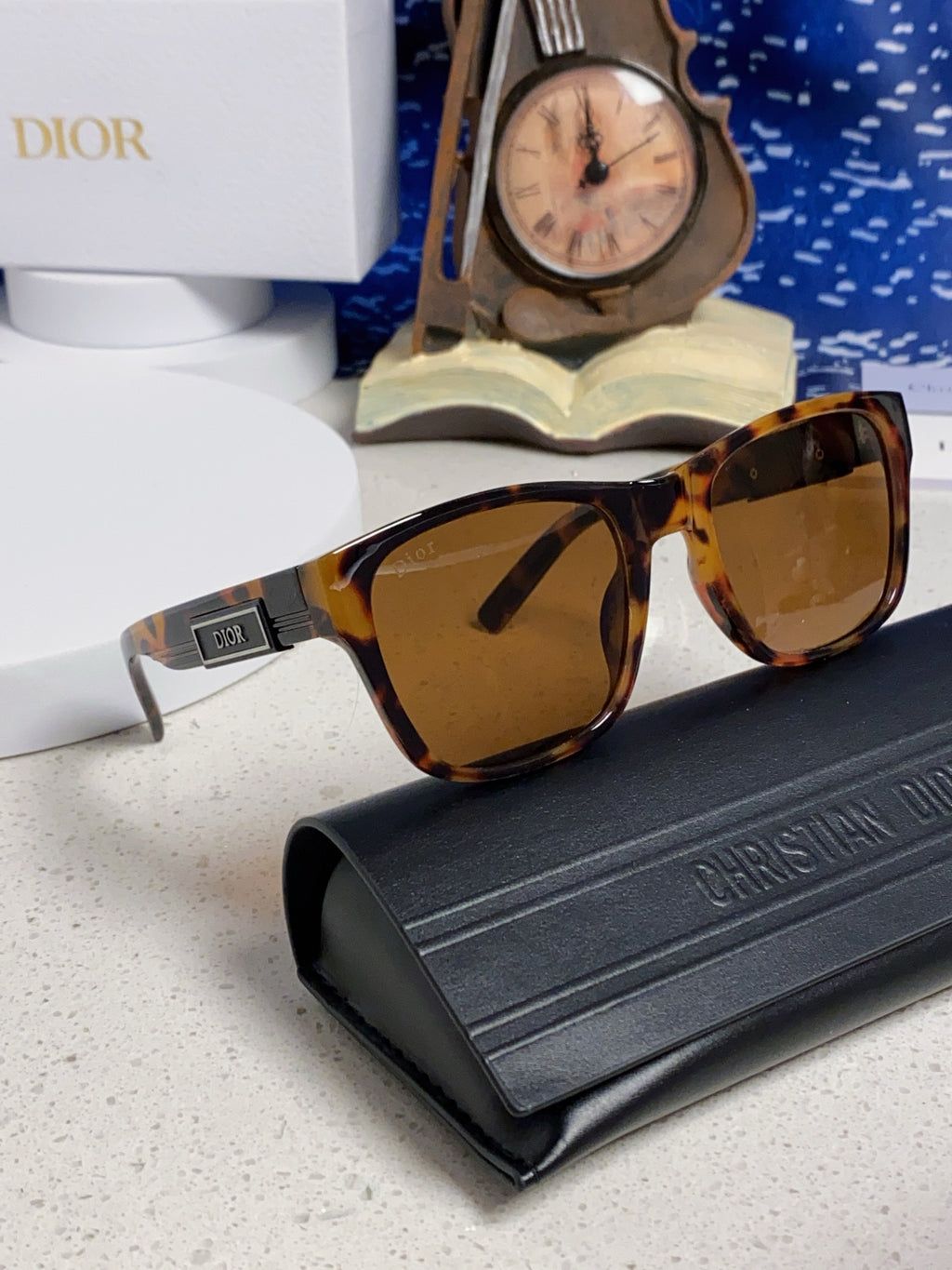 Dior Acetate Square Brown Lens Sunglasses for Men & Women - detail image 10