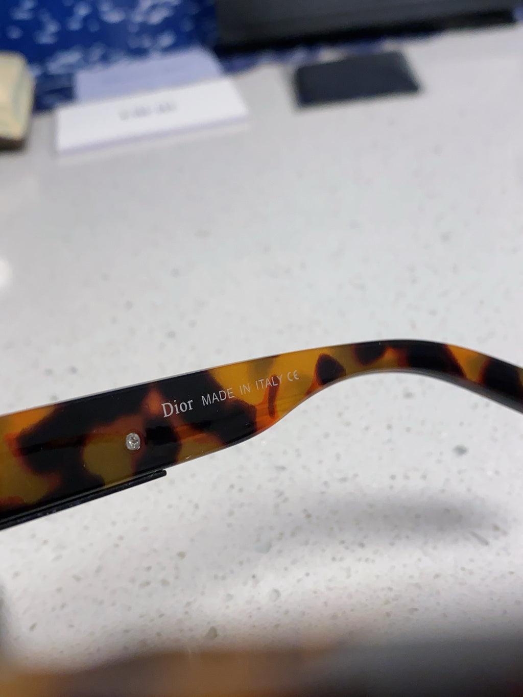 Dior Acetate Square Brown Lens Sunglasses for Men & Women - 358197 - detail image 8