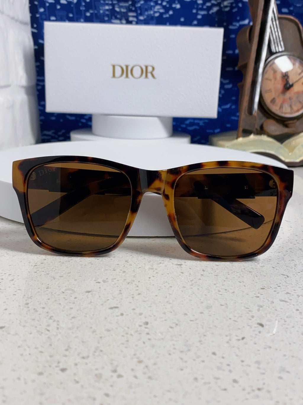 Dior Acetate Square Brown Lens Sunglasses for Men & Women - 358197 - detail image 9