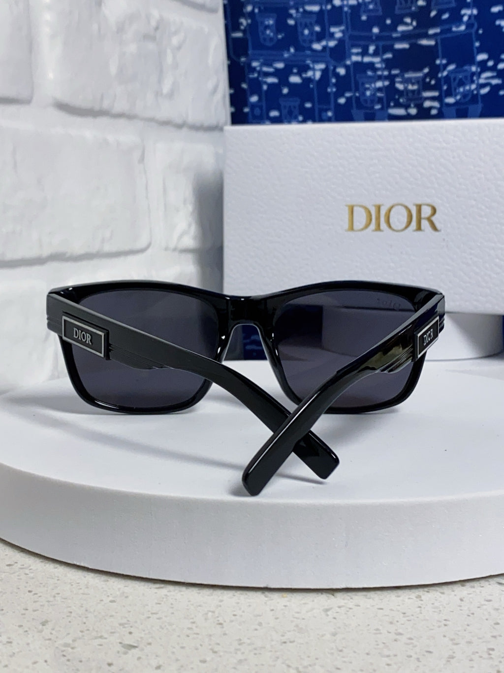 Dior Acetate Square Black Lens Sunglasses for Men & Women - 358198 - detail image 3