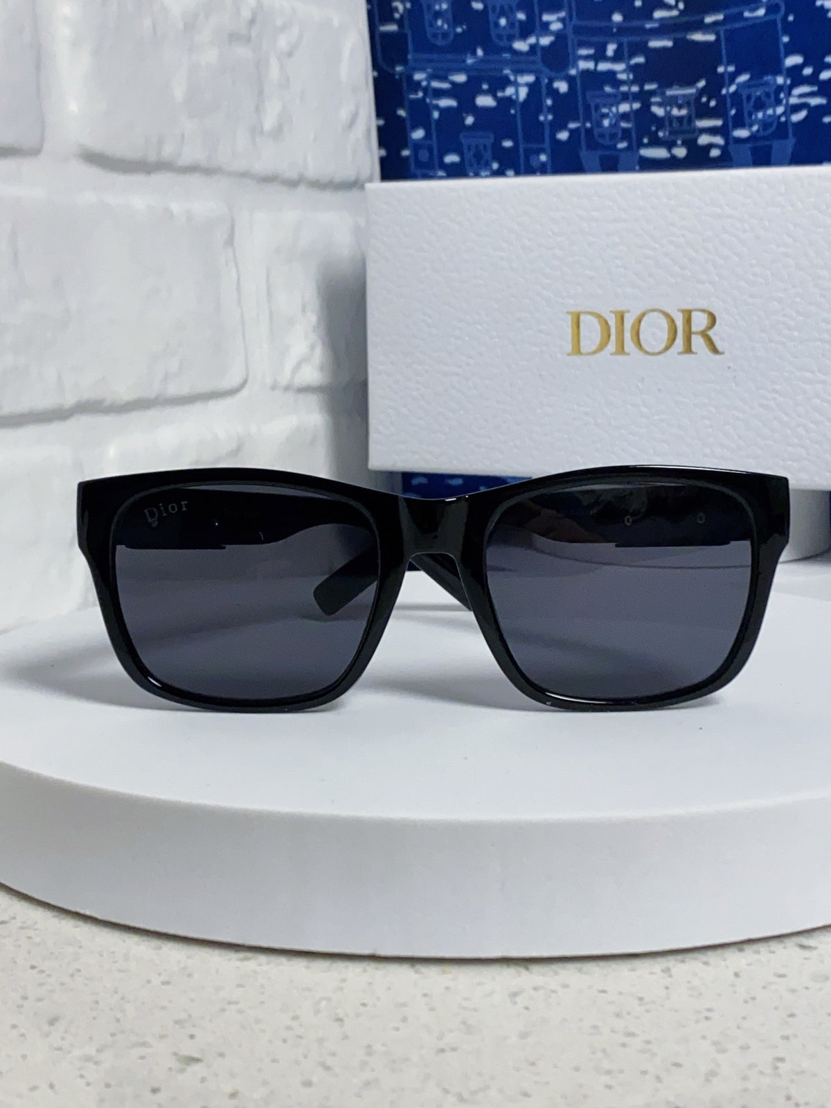 Dior Acetate Square Black Lens Sunglasses for Men & Women - 358198 - detail image 2